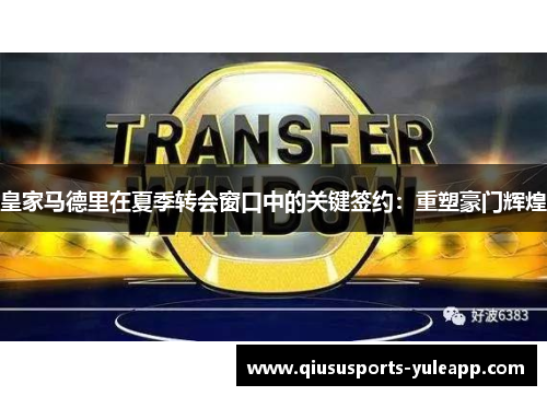 皇家马德里在夏季转会窗口中的关键签约：重塑豪门辉煌